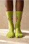 Unisex Patterned Green Socks - 2