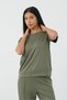 Çağla Women's Modal Fabric Relax Fit Double Set Short Sleeve Casual Set - 6