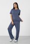 Smoked Women's Modal Fabric Relax Fit Double Set Short Sleeve Casual Set - 4