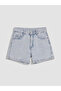 Blue Girls Jean Shorts - 3