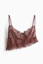 Asymmetric lace bralette - 4