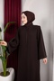 Wide Sleeve Detailed Zehra Ferace (Bitter Brown) - 6