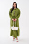 Pre-Tieded Jacquard Knitted Skirt Suit - 2