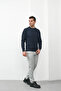 Wick Patterned Crew Neck Sweater - 6