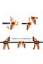15.2 cm One Hand Clamp/Spreader, 136 kg Clamping Force, E-Z Hold Bar Clamps Set, Medium Duty, 2-pack - 3