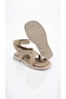Women's Suede Flip-Flop Ankle Strap Sandals Comfortable Orthopedic Sole Sandals - 4