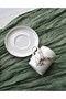 Set of 2 Porcelain Coffee Cups with Deer Decoration, Special Design Cup 110 ml - 4