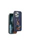 Venco Apple iPhone 15 Pro Max Permanent Patterned Cover - Navy Blue