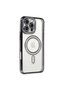 Apple iPhone 16 Pro Case Joke Simli Magneticsafe Case - Black