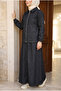 Women's Denim Pearl Embroidered Stone Jacket Pants Set - 3