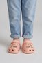 Fairy Tale Series - Powder Pink Figured Girls' Slippers and Sandals: Sparkly Ribbon and Star D - 3