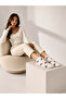 3 Pairs of Butterfly Patterned Women's Socks with Cotton Ribbing - 3
