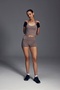 Perfectum Women's Halter Neck Sports Athlete Top Tank Mink - 4