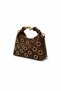 Women's Stylish Hand, Arm and Shoulder Bag with Gold Ring Detail - 4