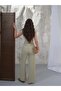 Women's Sienna Lacing Detailed Crinkle Fabric Blouse Pants Set - 3