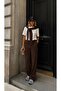Women's Short Sleeve Summer Shawl Collar Detailed Model Bottom-Top Tracksuit Set - 2
