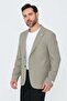 Khaki Mono Collar Regular Fit Men's Sports Jacket - 8