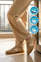 Beige White Lace-Up Unisex Sports Shoes - 3