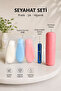 Travel Bottle Set 3-Piece + Refillable Perfume Bottle and Toothbrush Case Travel Care Kit
