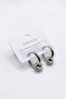 Jewelled Hoop Earrings - Silver
