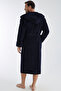 Men's Hooded Ribbed Bamboo Cotton Soft Absorbent Luxury Bathrobe - 5