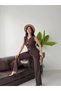 Women's Button Detailed Vest Trouser Set Stylish Two-Piece Set - 6