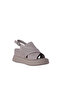 Women's Genuine Leather Wedge Heel Buckle Sandals - 2