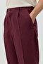 Burgundy Modal Blend Striped Relaxed Men's Trousers - 6