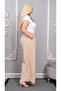 Plus Size Elastic Waist Draped Pants Comfortable Fit Loose Leg Draped Pants - 6