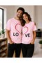 Unisex Oversize T-Shirt Lov Printed 100% Cotton T-Shirt Comfortable Fit (Single Price)