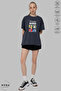 Unisex Crew Neck Tom Printed Cotton Oversize Short Sleeve T-Shirt - 5