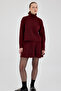 Stylish Design Premium Textured High-Neck Sweater and Pleated Mini Skirt Two-Piece Combination Set - 4