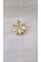 Metal Daisy Clasp with Zircon Stone 3 cm 1 Piece