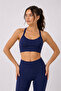 Pure Model Halter Neck Gathered Stretchy Sports Bra