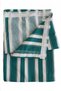 Durable Thick Outdoor Striped Balcony Curtain and Sunshade Models - Balcony Sunshade and Tarpaulin 70 cm with a Tie Green and White - 3