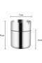 Stainless steel tabletop ashtray, decorative chrome ashtray for home, office, and car use, 9 cm - 6