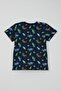 Baby Boy Shorts Pajama Set with Space Theme, Astronaut Dinosaur Pattern, 9 Months-3 Years, Navy Blue - 4