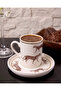 Wild Walk Real Gold Gilded Tiger 4 Piece 2 Person Porcelain Coffee Cup Set 100 ml - 5