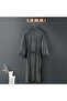 Luxury Dark Grey Bathrobe XL – Soft Plush Unisex Spa Robe with Belt & Pockets – Long Sleeve Bathrobe for Men & Women - 5