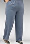 67047 Large Size Trouser Suit with Stone Detail on Collar and Pockets - Anthracite - 5