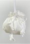 Off-White Bridal Jewelry Pouch, Satin with Pearls, Bridal Bag, Gold, Money Pouch, Wedding, Nikah, Henna - 2