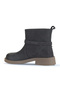 Gray Nubuck Women's Heeled Boots - 4