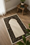 Bamboo Prayer Mat 80X130 cm - Soft Cream Black with Non-Slip Base - 3