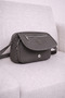 Women's Anthracite Gray Buzzy Multi-Compartment Shiny Surface Daily Use Crossbody & Shoulder Bag - 3
