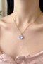 Minimal Heart Design Natural Stone Chain Necklace - 2