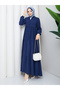 Women's Front Buttoned Modal Dress - 2