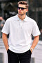 Men's Short Sleeve Basic 5 Pack Polo Neck T-Shirt - 2
