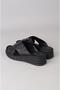 Seç Km43 Genuine Leather Anatomical Women's Slippers Black - 5