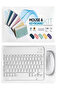 AASHZ Ultra-thin Wireless Office Keyboard and Mouse Combination Combo Support Win/IOS/Android/Mobile Phones 10 Inch Colorful Keyboard
