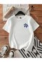 Women's Its Summer Time Delightful Sea Shell Printed T-Shirt White - 3